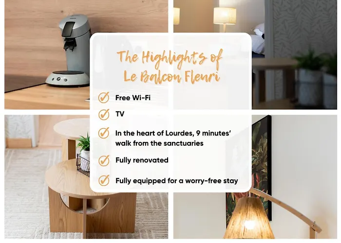 Le Balcon Fleuri - 9 Min Sanctuaires - Renove & Equipe - Calme Sur Cour - 4 Couchages アパート *